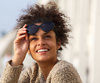 girl with healthy teeth smiling